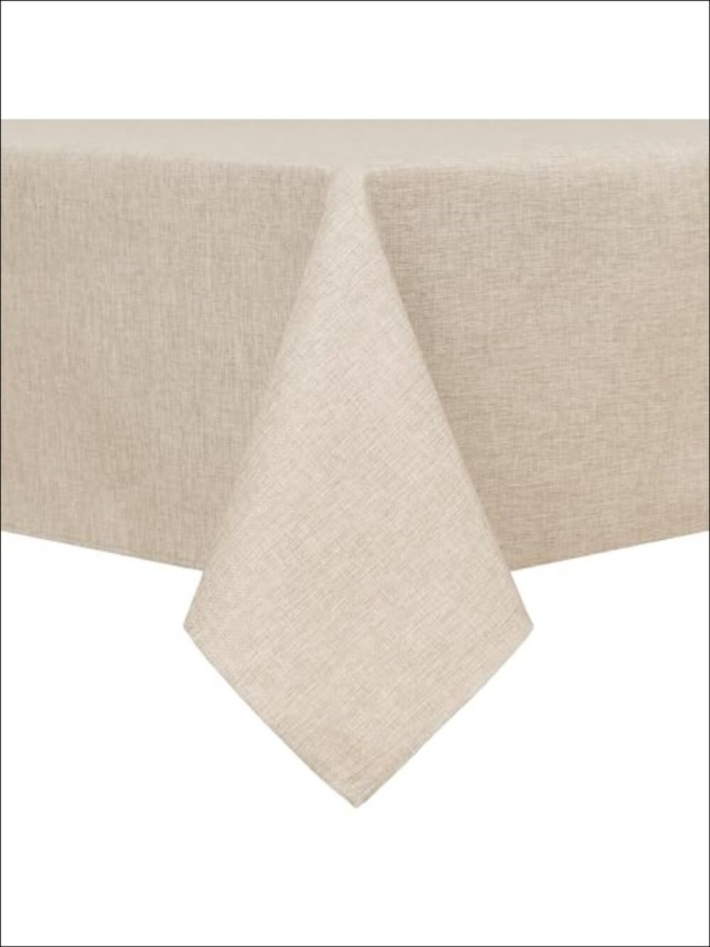 Faux Linen Rectangle Tablecloth 60 x 84 Inch Dining Room